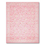 Floral Vintage Pink Blush Pink Cherry Blossom Floral Area Rug