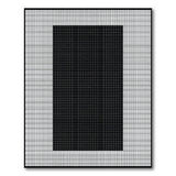 Black and White Bold Black White Grid Geometric Area Rug