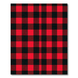 Rustic Red Black Buffalo Plaid Red Area Rug