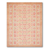 Blush Pink Geometric Tribal Rug