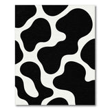 Bold Black White Abstract Area Rug