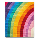 Rainbow Arched Stripe Area Rug