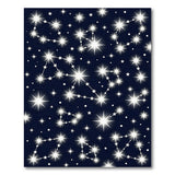 Starry Constellations Night Sky Area Rug