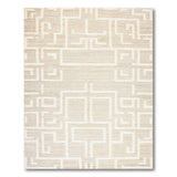 Modern Beige Geometric Lattice Area Rug