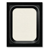 Black Border Cream Geometric Area Rug