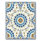 Blue Mandala Starburst Persian Rug