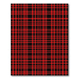 Red Geometric Modern Bold Red Black Plaid Area Rug