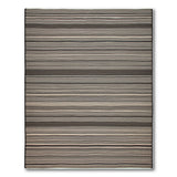 Grey Modern Grey Striped Woven Area Rug