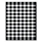 Classic Black White Buffalo Check Area Rug