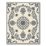Elegant Grey Traditional Persian Medallion Rug