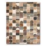 ODIKA Washable Modern Geometric Area Rug - Low Pile, Non-Slip, Pet & Kid Friendly