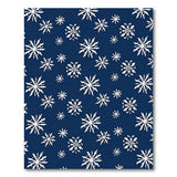 Navy Snowflake Geometric Area Rug