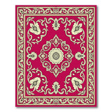 Traditional Persian Ornate Red Persian Floral Medallion Rug