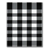 Rustic Farmhouse Black and White Black White Checkered Rustic Farmhouse Rug