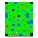 Vibrant Green Multi-Color Geometric Area Rug