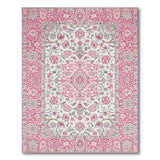 Traditional Persian Blush Pink Persian Floral Area Rug
