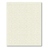 Beige Nested Grid Geometric Area Rug