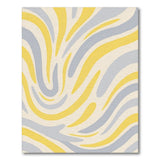 Yellow Abstract Area Yellow Swirl Abstract Area Rug