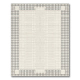 Geometric Grey Polka Dot Beige Area Rug