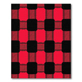 Red Rustic Farmhouse Bold Red Black Buffalo Check Area Rug