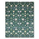 Emerald Green Emerald Green Floral Vintage Area Rug