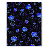 Vibrant Blue Seashell Swirl Area Rug