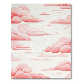 Dreamy Pink Clouds Abstract Area Rug