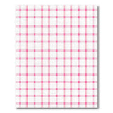 Blush Pink Gingham Checkered Area Rug
