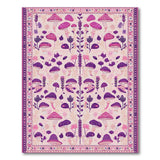 Purple Mushroom Boho Area Rug