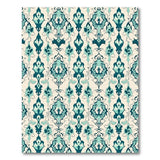 Ornate Teal Persian Motif Area Rug