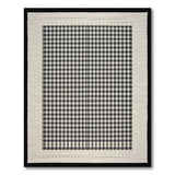 Classic Houndstooth Black White Area Rug