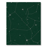 Deep Green Constellation Star Map Area Rug