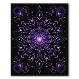 Purple Mandala Starburst Area Rug