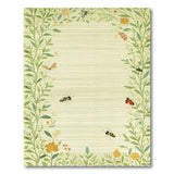 Whimsical Garden Insect Floral Border Rug