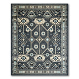 Hypnotic Evil Eye Tribal Area Rug