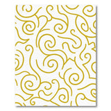 Elegant Gold Swirl Area Rug
