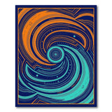 Cosmic Vortex Abstract Area Rug