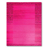 Hot Pink Leopard Print Boho Area Rug