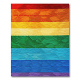 Vibrant Rainbow Horizontal Stripe Area Rug
