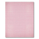 Pink Geometric Lattice Woven Area Rug