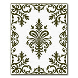 Elegant Ornate Black Floral Area Rug