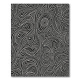 Bold Black White Geometric Wave Area Rug