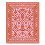 Traditional Persian Vibrant Pink Persian Floral Area Rug