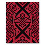 Heritage Tribal Bold Red Black Heritage Tribal Area Rug