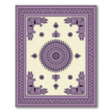 Purple Mandala Heritage Tribal Area Rug
