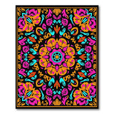 Boho Chic Vibrant Mandala Multi-Color Boho Area Rug