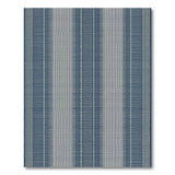 Navy and Grey Braided Striped Area Rug
