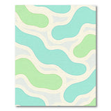 Teal and Green Organic Abstract Area Rug