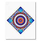 Vibrant Mandala Diamond Area Rug