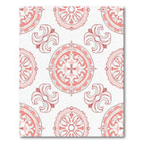 Ornate Pink Medallion Area Rug
